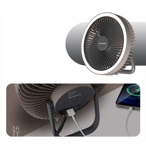 Lenyes LHF11 Led Işıklı 4 Kademeli Çok Fonksiyonlu Soğutucu Fan