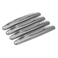 Zhltools Araç 4 Parça Kapı Anti Scratch Çizik Önleyici Tampon Koruma Gri