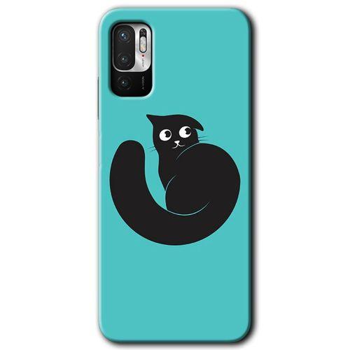 Xiaomi Redmi Note 10 5G Kılıf HD Desen Baskılı Arka Kapak - Cat Vector