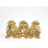 Taşlı 3'lü Maymun Seti