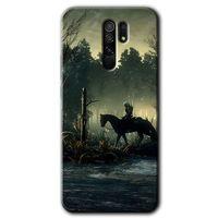 MRCİLETİSİM Xiaomi Redmi 9 Kılıf Baskılı Kapak - Savaşçı + 5D Tam Kaplayan Cam