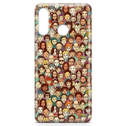 Huawei Nova 4e Kılıf Binbir Surat Arka Kapak Koruma Desenli Full Koruyucu