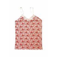 Kadın Askılı Desenli Atlet Dantelli Empirme Pamuklu Penye D1