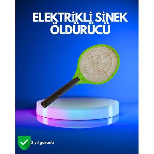 Pil İle Çalışan Elektrikli Sivrisinek Raketi | Kimyasal İçermeyen Hijyenik Çözüm