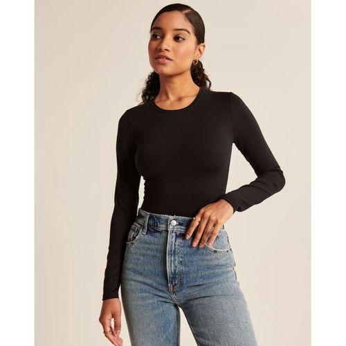 Kadın Uzun Kollu Bisiklet Yaka Süprem Bluz