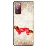 Samsung Galaxy S20 Fe Kılıf Köpek Kıyafetleri (30) Silicone Case Dacshund Pijama