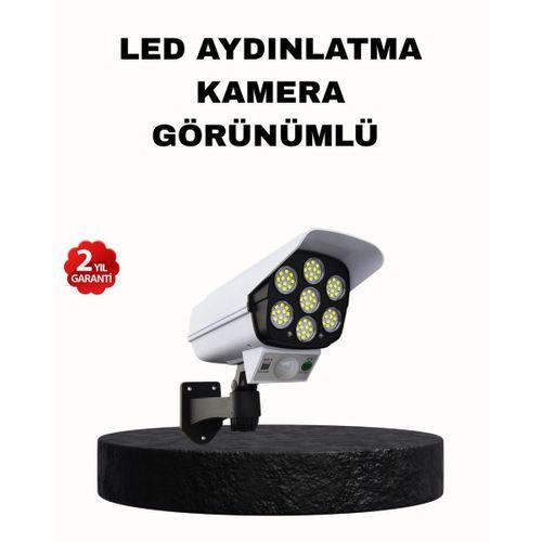 Güneş Enerjili Güvenlik Işığı Dış Mekan 5 Eksen Ayarlı ve PIR Hareket Sensörlü