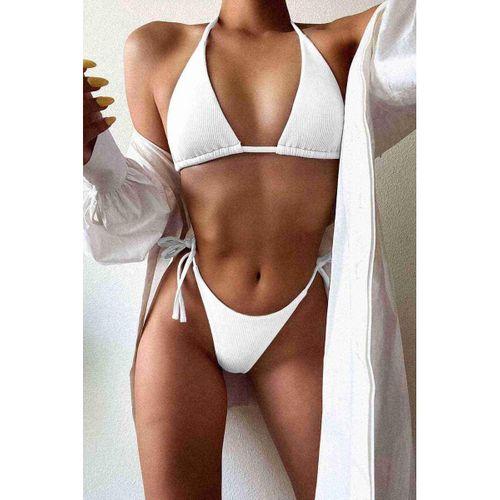 Bağlamalı Bikini Altı Beyaz