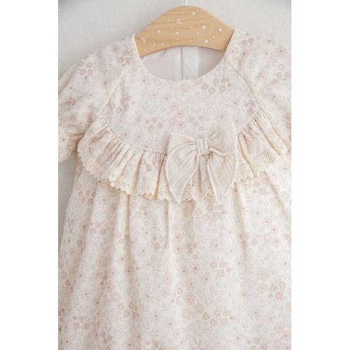 Tongs Baby Flowery Elbise 5502 Bej