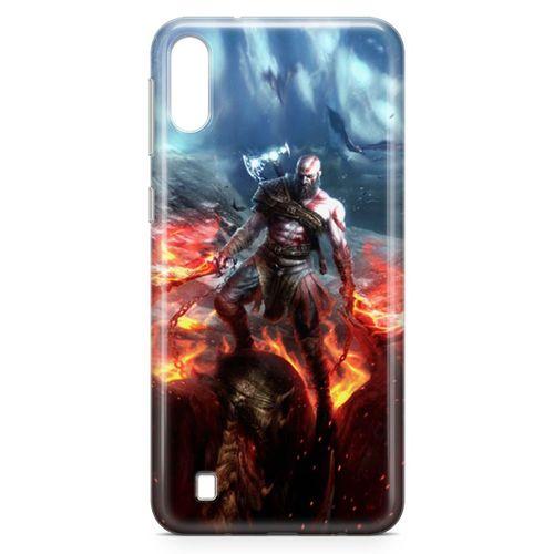 Samsung Galaxy M10 Kılıf God Of War Arka Kapak Koruma Desenli Full Koruyucu