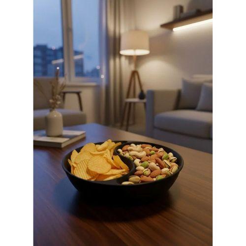 Dekoratif Siyah Çerezlik Kase 4’lü Set 3x12 Cm