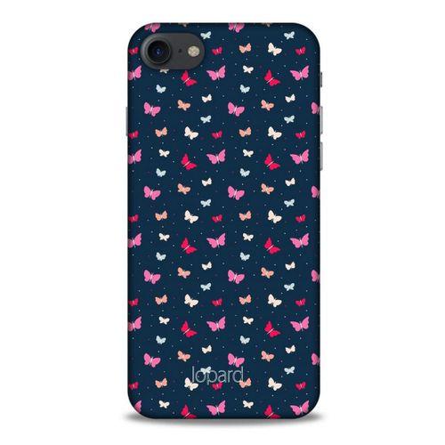 Apple Iphone 8 Kılıf Kelebek Etkisi (42) Rugged Armor Kılıf Mor Pembe
