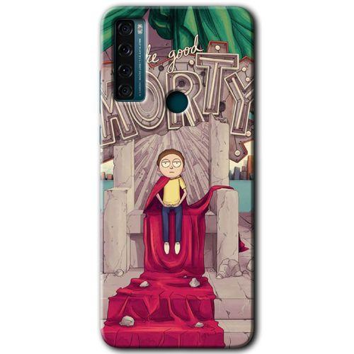 TCL 20 SE Kılıf HD Desen Baskılı Arka Kapak - Morty