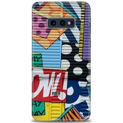 Samsung Galaxy S10E Kılıf HD Baskılı Kılıf - Grafiti + Tam Ekran Koruyucu