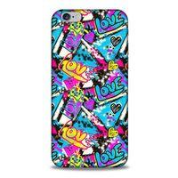 Graffitix (23) Desenli Silikon Kapak Apple Iphone 6S Kılıf