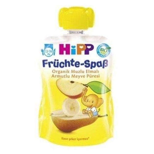 Hipp Hipp Organik Muzlu Elmalı Armutlu Meyve Püresi 100gr