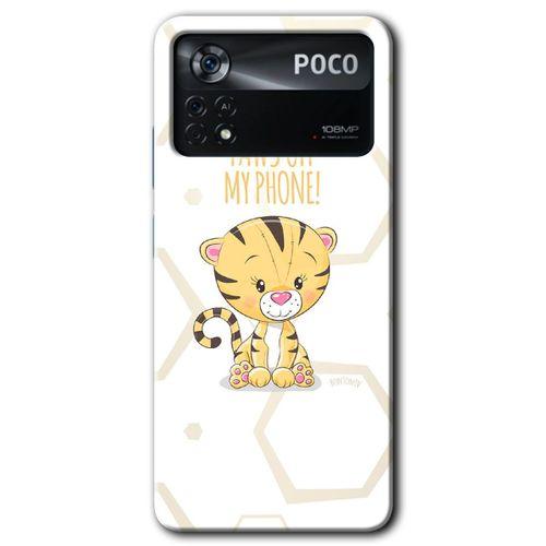 Poco x4 Pro Kılıf HD Desen Baskılı Arka Kapak + Temperli Cam - Sevimli Kedi 1