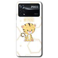 Poco x4 Pro Kılıf HD Desen Baskılı Arka Kapak + Temperli Cam - Sevimli Kedi 1