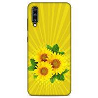 Lopard Samsung Galaxy A70s Uyumlu Kılıf Bahar (16) Kalın Kılıf Ayçiçek