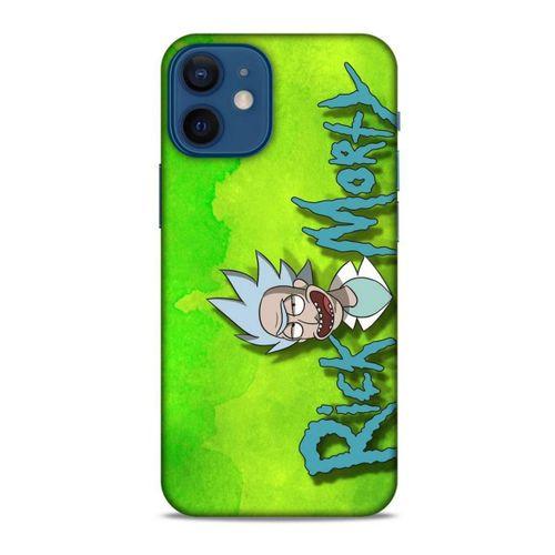 Apple iPhone 12 Mini Uyumlu Kılıf Rick And Morty (12) Koruyucu Silikon Space Cruiser / Car