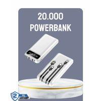 Hızlı Şarj Destekli 20.000mah Powerbank Usb Type-c Lightning Lcd