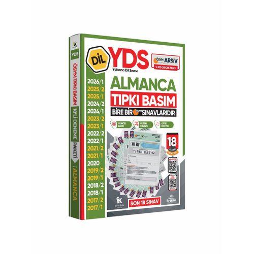 2026 YDS Almanca ÖSYM Tıpkı Basım Çıkmış Soru Deneme Paketi Dijital Çözümlü 18li Fasikül SETİ