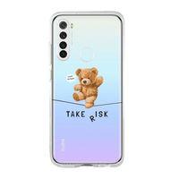 Xiaomi Redmi Note 8 Take Risk Premium Şeffaf Silikon Kılıf