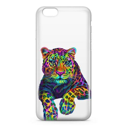 Apple iPhone 6 Plus - 6S Plus Kılıf Kaplan Colorful Arka Kapak Koruma Desenli Full Koruyucu