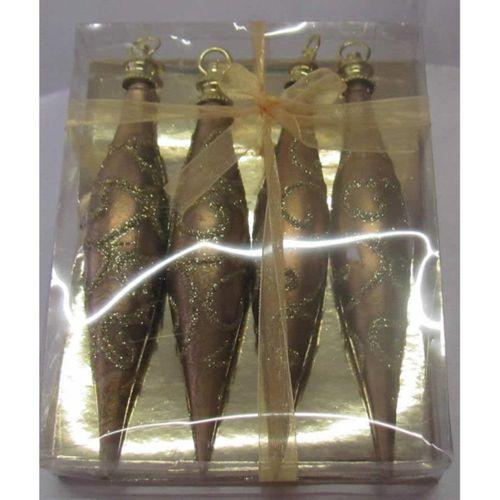 YILBAŞI ÇAM SÜSÜ GOLD 4'LÜ