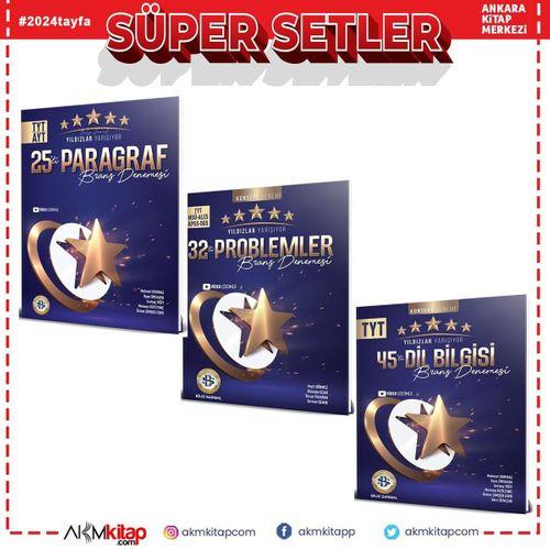 Bilgi Sarmal TYT Yıldızlar Yarışıyor Paragraf Problemler ve Dil Bilgisi Deneme Seti 3 Kitap