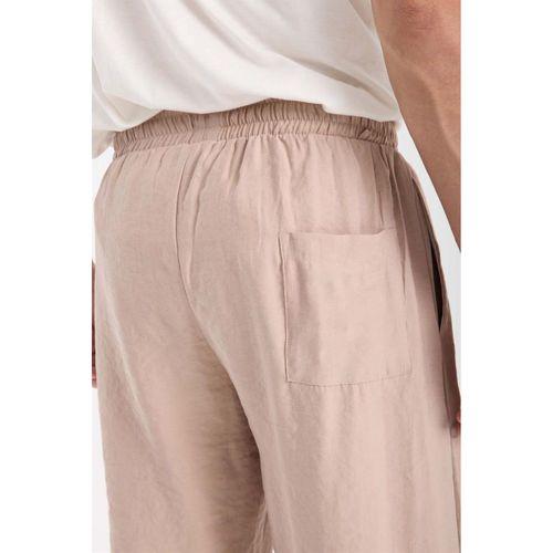 Modal Kumaş Rahat Kalıp Düz Paça Jogger Erkek Pantolon - Bej