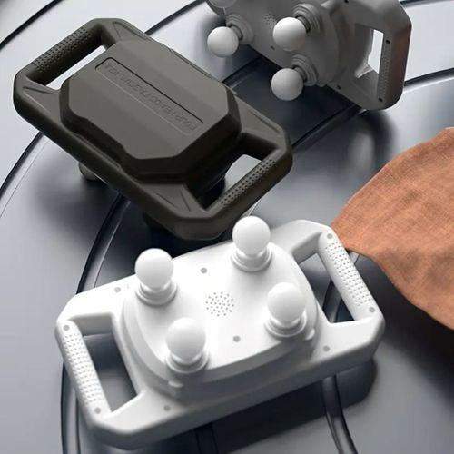 4 Başlıklı Masaj Tabancası – 12W Derin Doku & Kas Ağrısı Giderici, 20 Seviye & 6 Mod - Siyah