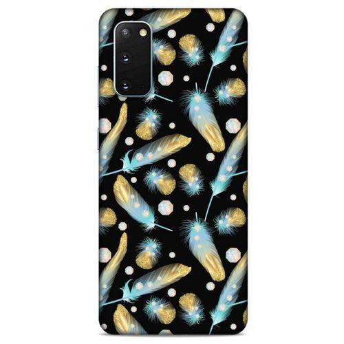 Samsung Galaxy S20 Kılıf Desenli Özel Seri Tüyler (26) Tpu Silikon Kılıf