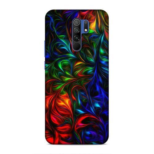Xiaomi Redmi 9 Kılıf Fractal Art Arka Kapak Silikon Koruma Full Koruyucu