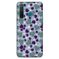 Frutix Böğürtlen 01 Oppo Realme 5 Pro Kılıf Desenli Silikon
