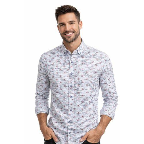 Erkek Silim Fitt Çizgili Uzun Kol Gömlek BGL-ST02982