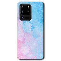 Samsung Galaxy S20 Ultra Kılıf HD Desen Baskılı Arka Kapak - Blue Art