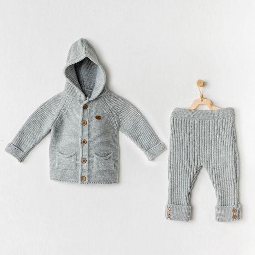 Knitwear 2'li Triko Takım Grey Melange