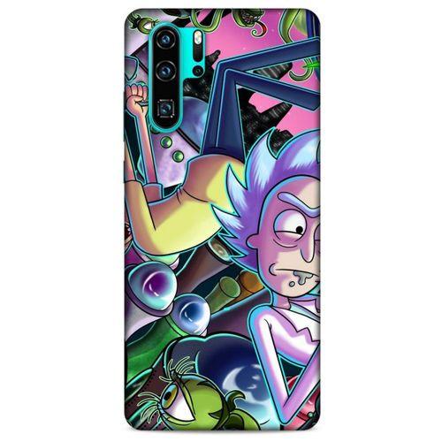 Huawei P30 Pro Uyumlu Kılıf Rick And Morty (40) Fit Silikon Kılıf Rick D. Sanchez