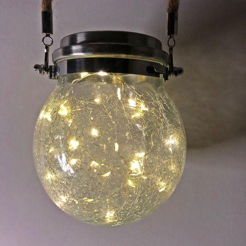 El Yapımı Heykel El dekorlu Solar Led Işıklı Peri Kavanozu Çiftli Model Aplik