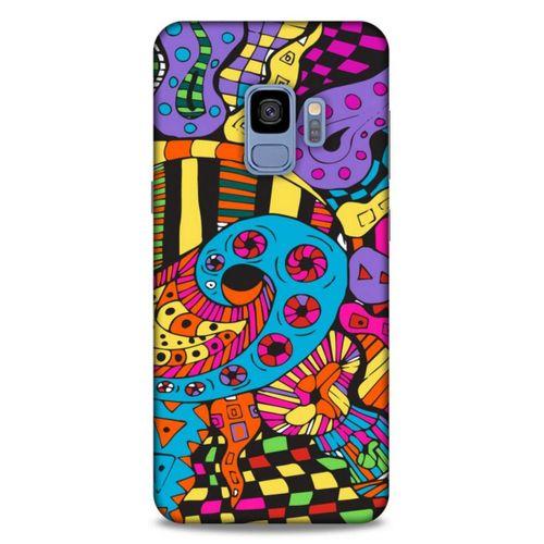 Lopard Samsung Galaxy S9 Uyumlu Kılıf Soyut Sanat (23) Baskılı Ultra Koruma Kılıfı