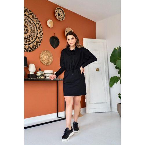 Siyah Sweatshirt Spor Elbise
