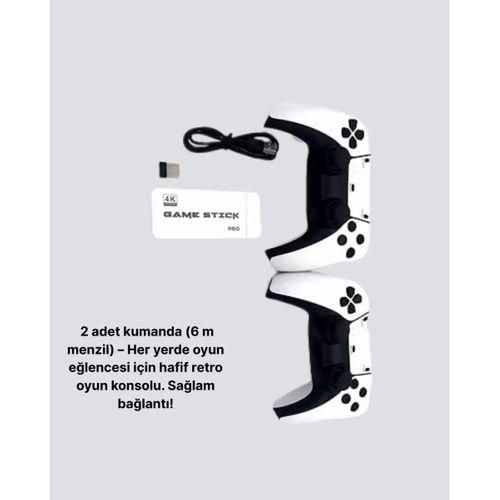20.000 Yüklü Oyunlu Kablosuz Retro Oyun Konsolu 4k Destekli