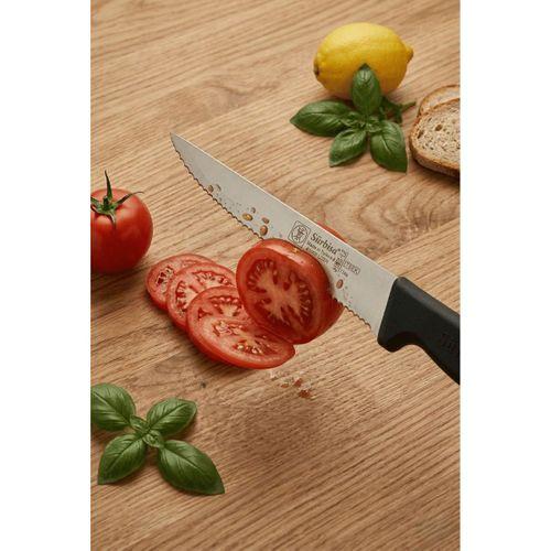 Lazerli Tırtıklı Sürmene Sebze Meyve Biftek Steak Mutfak Bıçağı 24 Cm Lazer Bileme Sürbisa 61005-LZ
