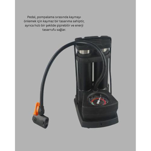 Çok Amaçlı Ayaklı Lastik Pompası Yüksek Hassasiyetli