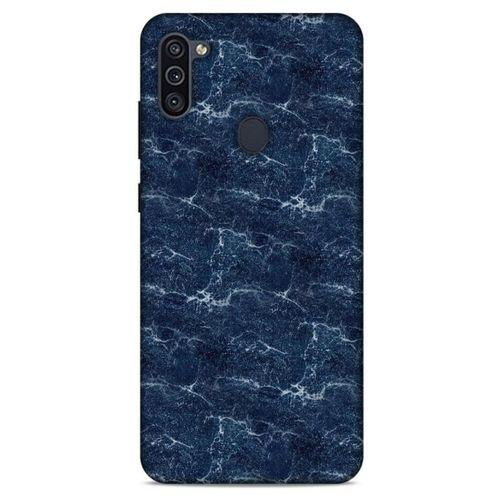 Mermer Desenli (15) Tema Antişok Kılıf Lacivert Samsung Galaxy M11 Kılıf