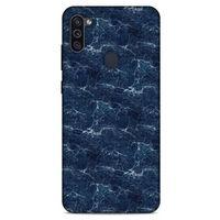 Mermer Desenli (15) Tema Antişok Kılıf Lacivert Samsung Galaxy M11 Kılıf