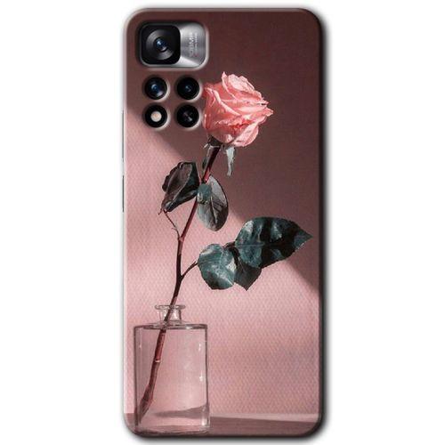 Redmi Note 11 Pro Plus 5G Kılıf HD Desen Baskılı Arka Kapak - Retro Gül + Kırılmaz Cam