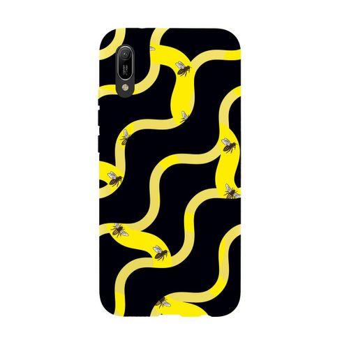 Huawei Y6 Pro 2019 Wavy Bee Premium Silikonlu Telefon Kılıfı