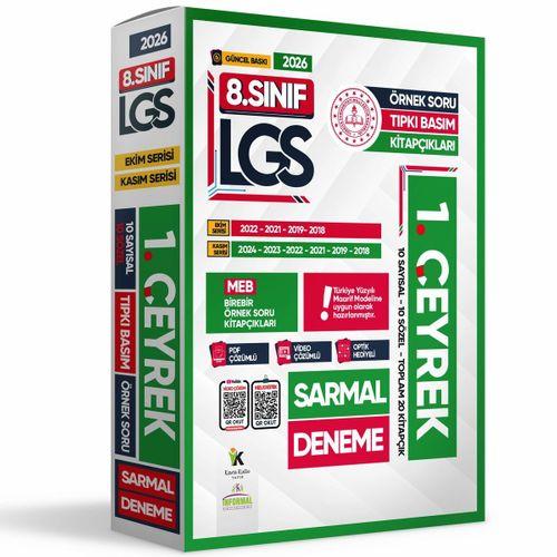 2026 8 Sınıf LGS İlk 1 ÇEYREK Ekim-Kasım Ayı MEB Örnek Soru Tıpkı Basım Sarmal Deneme Paketi Çözümlü